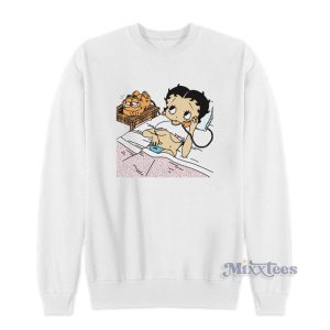 Betty Boop Take It Easy Phone Garfield Sweatshirt For Unisex 1