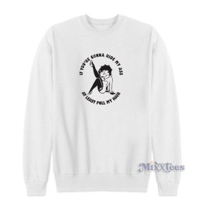 Betty Boop Vinyl Decal Ride Ass Sweatshirt for Unisex 2