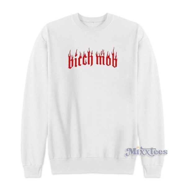 Bitch Mob Flames Sweatshirt for Unisex