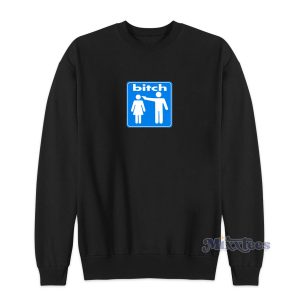 Bitch Skateboard Logo Sweatshirt for Unisex 1