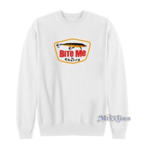 Bite Me Baby Cherry Sweatshirt For Unisex