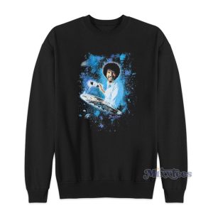 Bob Ross Painting Space And Galaxy Sweatshirt 1