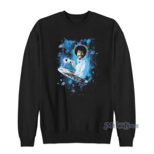 Bob Ross Painting Space And Galaxy Sweatshirt 2