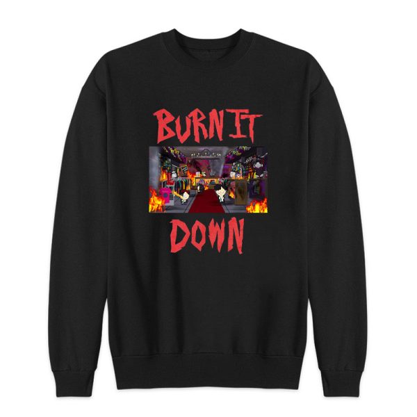 Burn It Down South Park Goth Kids Sweatshirt