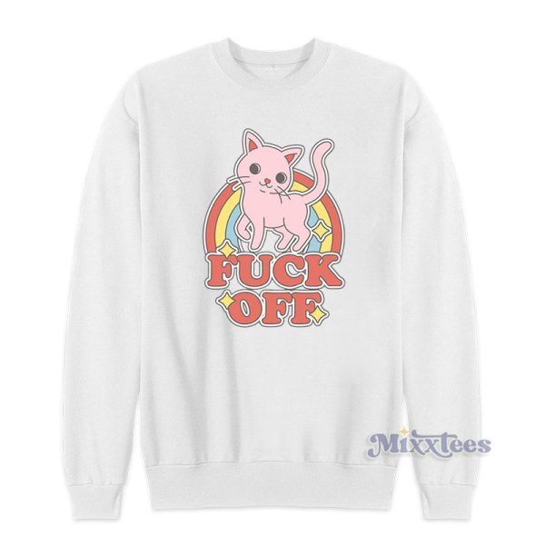 Cat Rainbow Fuck Off Sweatshirt