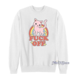 Cat Rainbow Fuck Off Sweatshirt 2