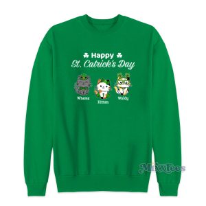 Cat St Patrick's Day Sweatshirt for Unisex 1