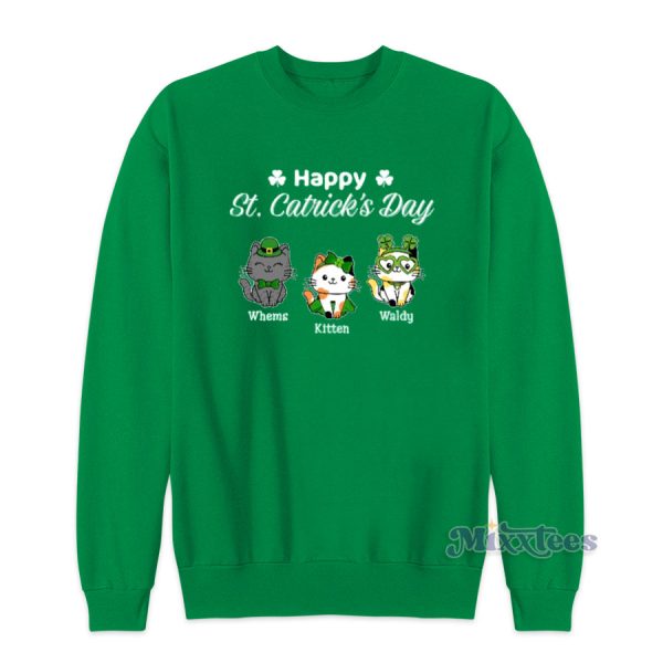 Cat St Patrick’s Day Sweatshirt for Unisex