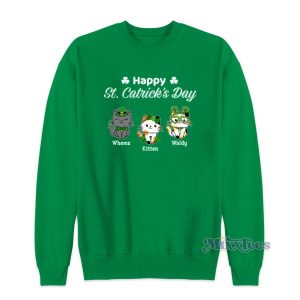 Cat St Patrick's Day Sweatshirt for Unisex 2