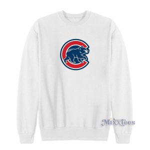 Chicago Cubs Walking Bear Sweatshirt for Unisex