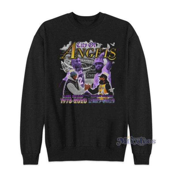 City Of Angels Kobe Bryant Nipsey Hussle Sweatshirt For Unisex