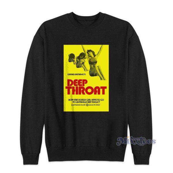 Classic Movie Poster Deep Throat Sweatshirt