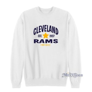 Cleveland Est 1937 Rams Football Sweatshirt For Unisex 1