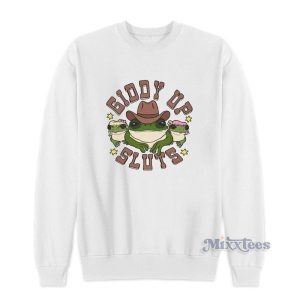 Cowboy Frog Giddy Up Sluts Sweatshirt