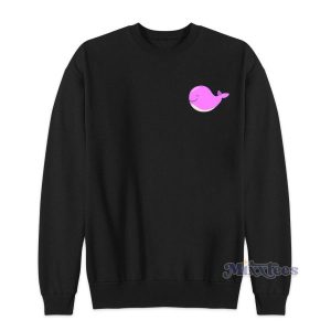 Cute Pingk Whale Sweatshirt for Unisex 2