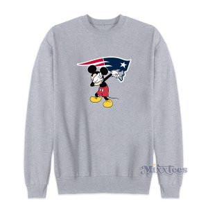 Dabbing Mickey Funny Love New England Patriots Sweatshirt 1