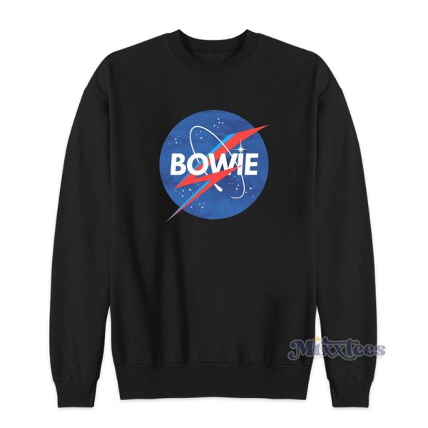 David Bowie Nasa Logo Sweatshirt For Unisex