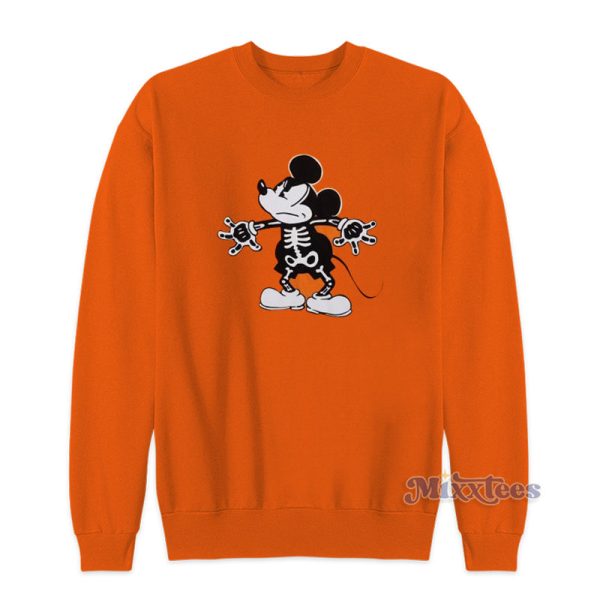 Disney Mickey Mouse Boys Skeleton Sweatshirt For Unisex