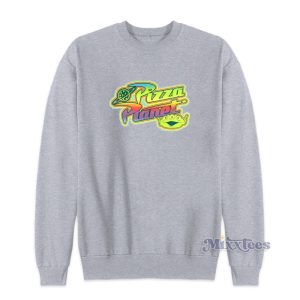 Disney Pixar Toy Story Pizza Planet Neon Rainbow Logo Sweatshirt