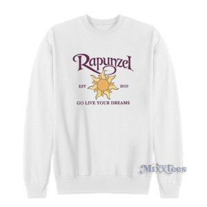 Disney Tangled Rapunzel Go Live Your Dreams Sweatshirt 1