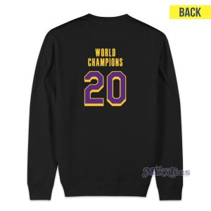 Dodgers World Champions 20 Sweatshirt for Unisex 2