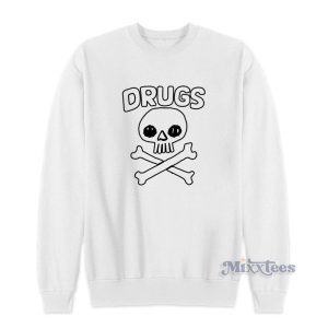 Drugs Skull Sweatshirt For Unisex 1