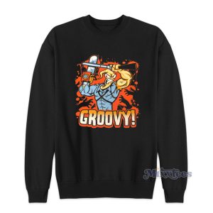 Earthworm Jim Evil Dead Groovy Sweatshirt For Unisex 1