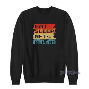 Eat Sleep Nfts Repeat Sweatshirt For Unisex 1