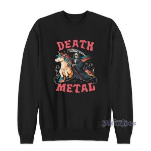 Evil Skull Unicorn Death Metal Sweatshirt 1