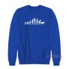 Evolution Of Man Monkey Sheep Funny Political Sweatshirt