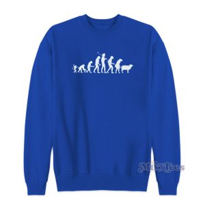 Evolution Of Man Monkey Sheep Funny Political Sweatshirt 1