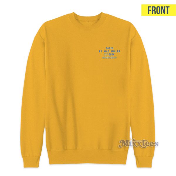 Faces Mac Miller 2014 Remember Sweatshirt for Unisex