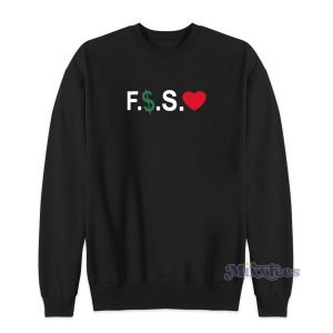 Fuck Money Spread Love Sweatshirt for Unisex