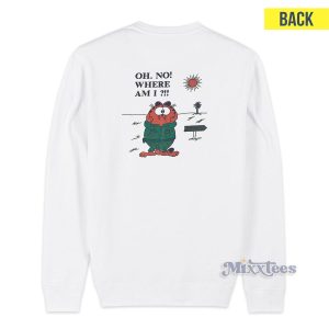 Garfield Gulf Tour 1990 91 Were Ready For Action Sweatshirt 2