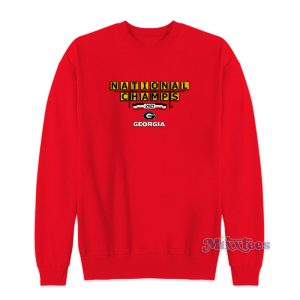 Georgia Football National Champs Sign Sweatshirt 1