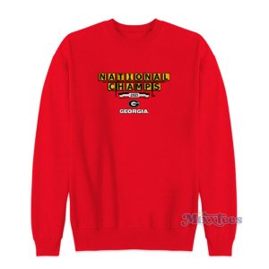 Georgia Football National Champs Sign Sweatshirt 2