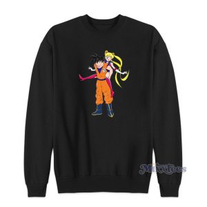 Goku and Sailor Moon Active Sweatshirt For Unisex