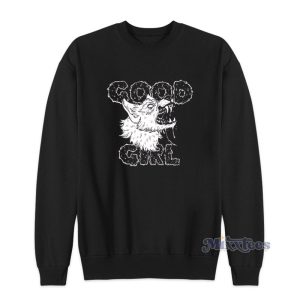 Good Girl Black Womens Flowy Muscle Sweatshirt 1