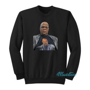 Samuel L Jackson Wearing a T Shirt Of Himself Sweatshirt 1