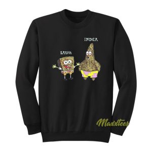 Sativa vs Indica Spongebob Sweatshirt 1