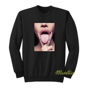 Sexy Girl Lips Funny Attitude Sweatshirt 1