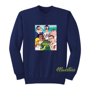 Simpson Smoking Weed and Hank Hill Sweatshirt 1