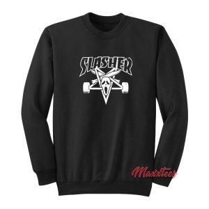 Slasher Scream Thrasher Parody Sweatshirt