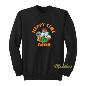 Sleepy Time Bear Tea Sweatshirt 1