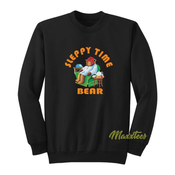 Sleepy Time Bear Tea Sweatshirt