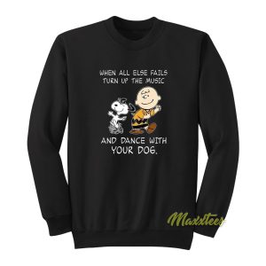 Snoopy and Charlie Brown Music and Dance Sweatshirt 1