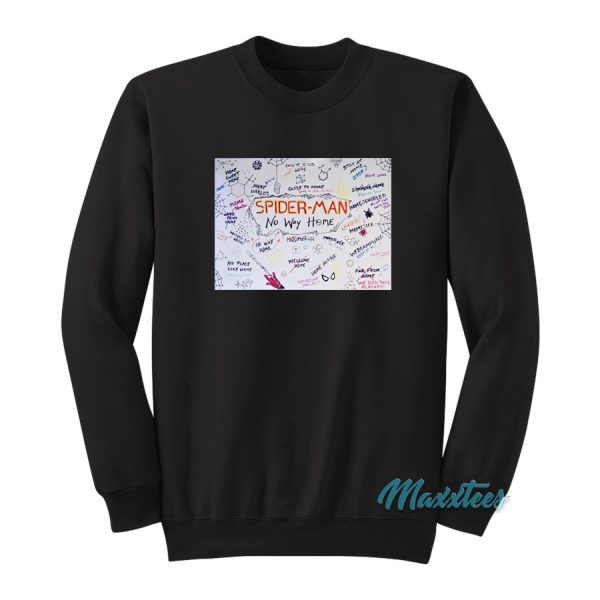 Spider-Man No Way Home Whiteboard Sweatshirt