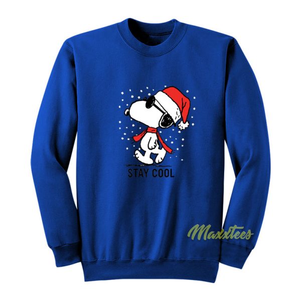 Stay Cool Snoopy Christmas Sweatshirt