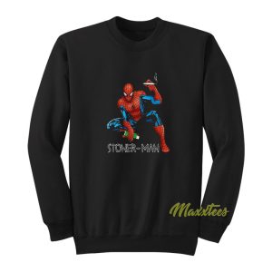 Stoner Man Spider Man Smoke Weed Sweatshirt 1