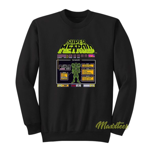 Super Metroid Samus Sweatshirt